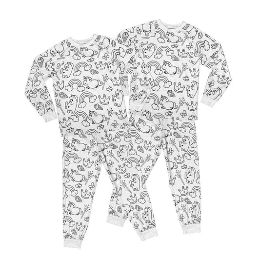 ColorMe™️ Pajama Two Piece Set - Enchanted Unicorns